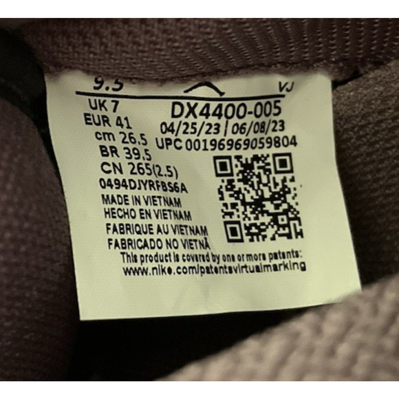 Womens Size 9.5 Mens 8 Nike Air Jordan 2 Retro Off Noir Mauve Basketball Shoes - Picture 14 of 14